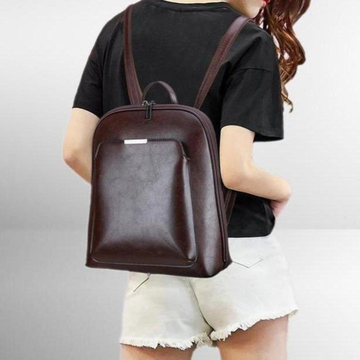 Zaino elegante con doppia cerniera – design classico