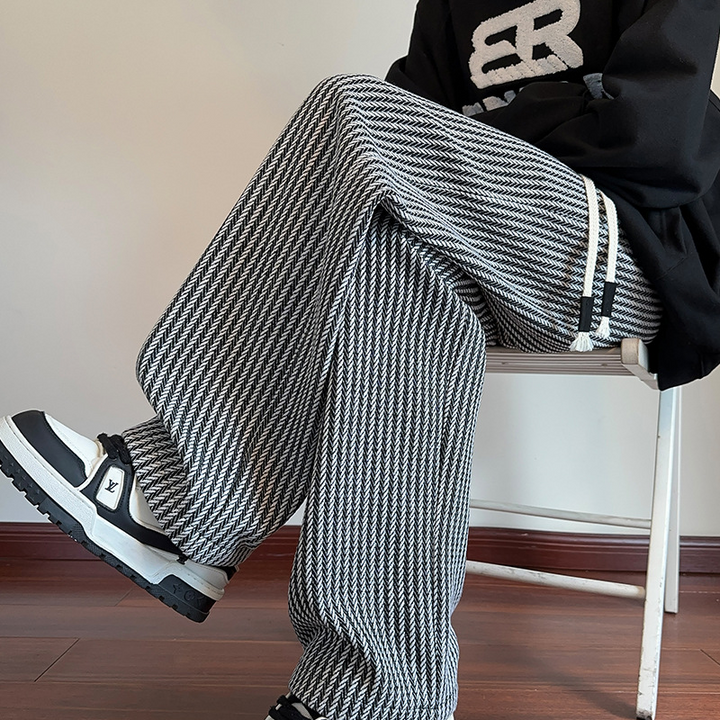 XAVIERA – Pantaloni Moderni in Felpa a Righe