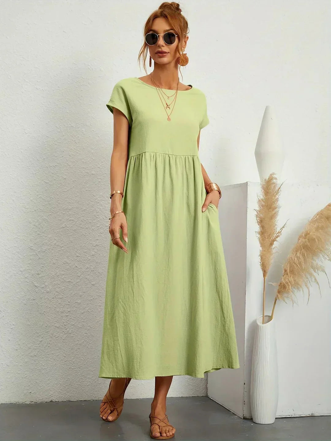 Ursina™ | Vestito Midi Fluido