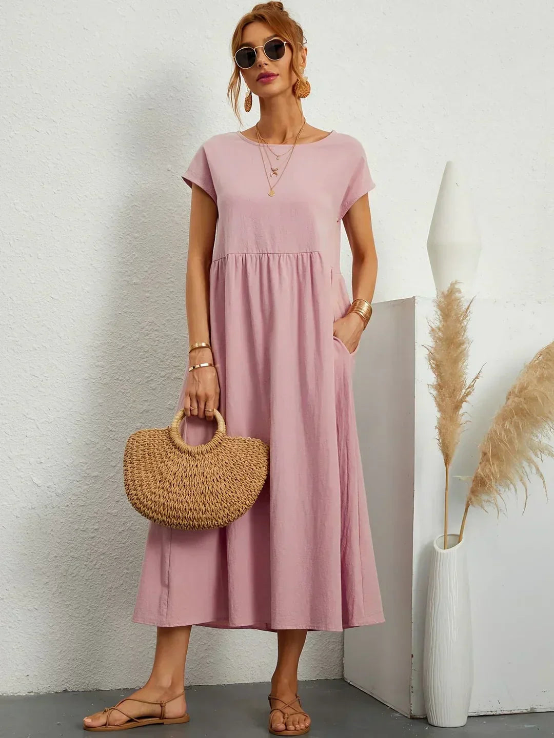 Ursina™ | Vestito Midi Fluido