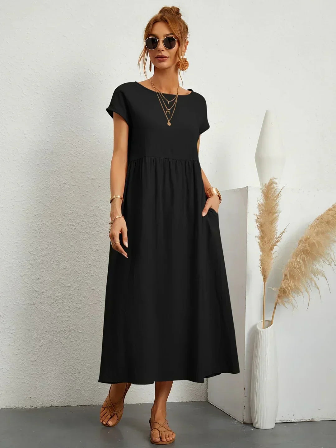 Ursina™ | Vestito Midi Fluido