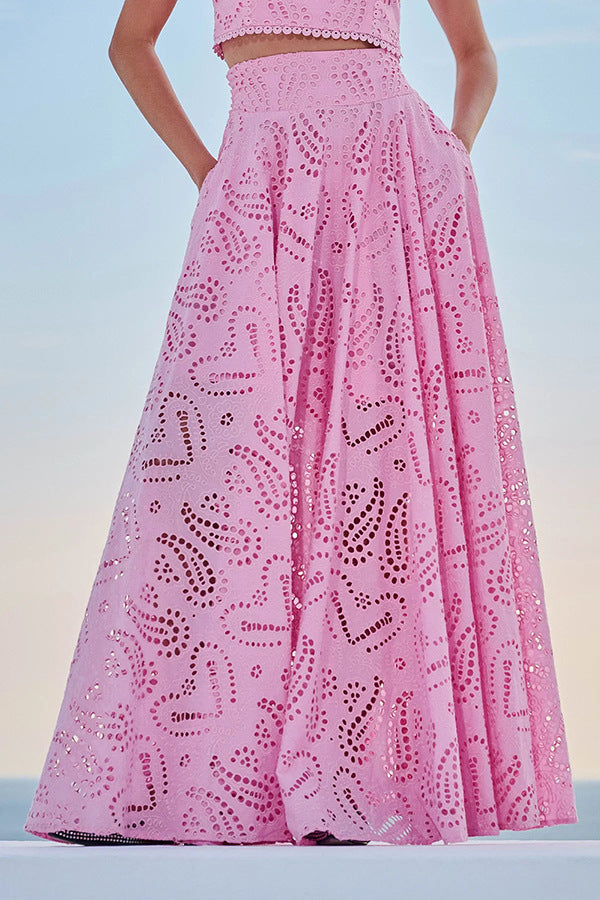 Linda | Abito Flowy Eyelet da Donna