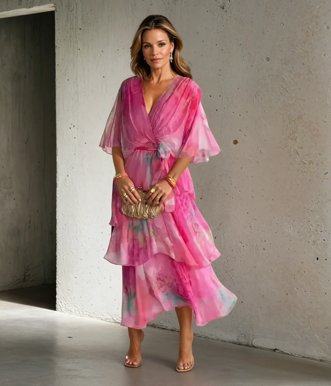 Ellis & Johnson™ | Vestito Estivo Floreale a Strati