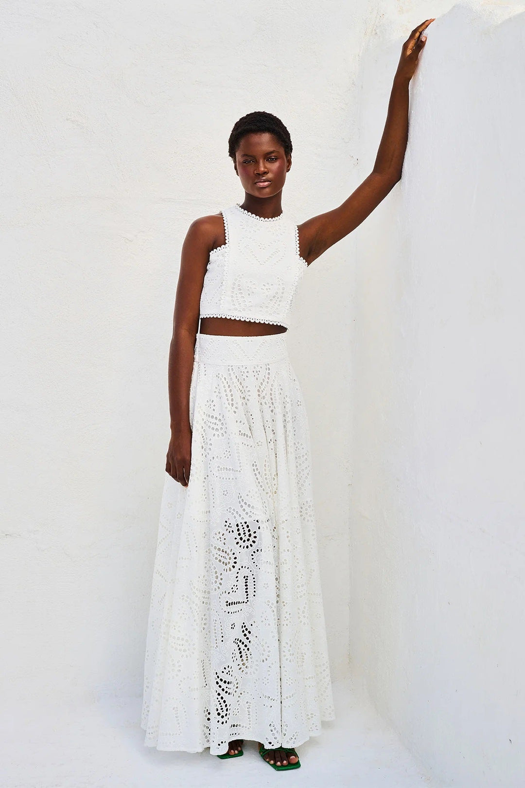 Linda | Abito Flowy Eyelet da Donna