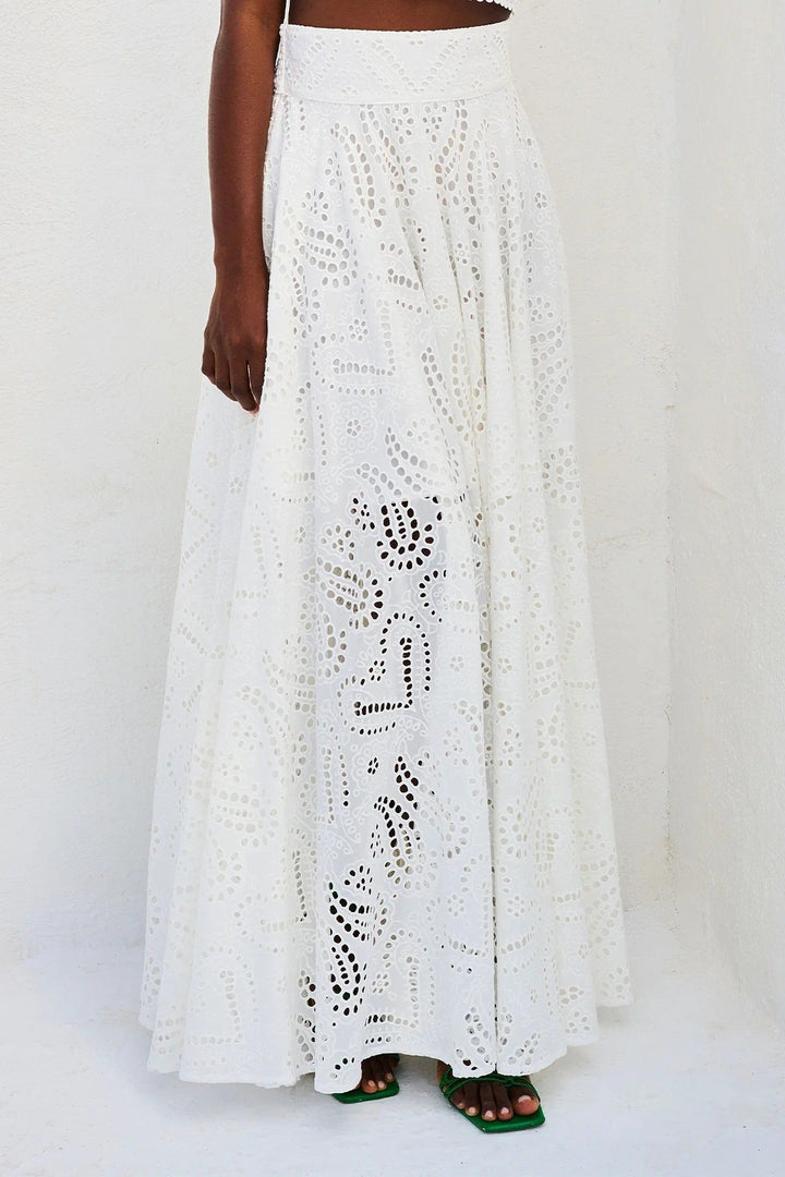 Linda | Abito Flowy Eyelet da Donna