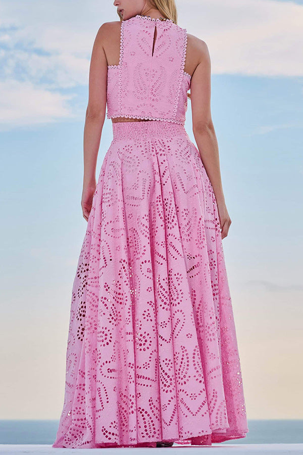 Linda | Abito Flowy Eyelet da Donna