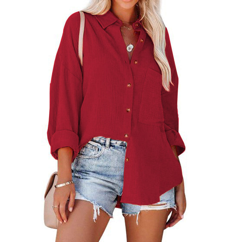 MADELYN | Blusa Casual con Bottoni e Maniche Lunghe