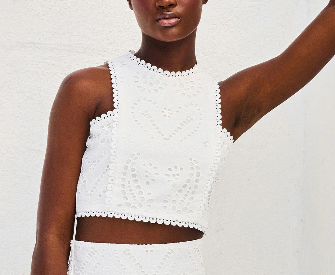 Linda | Abito Flowy Eyelet da Donna