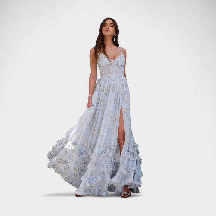 Firenze - Abito lungo bohemien con spacco