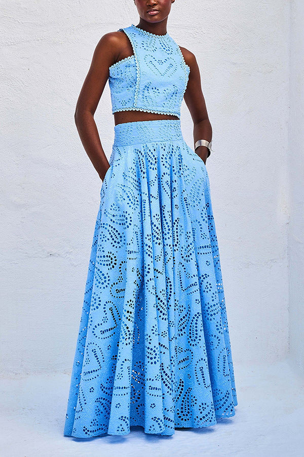 Linda | Abito Flowy Eyelet da Donna
