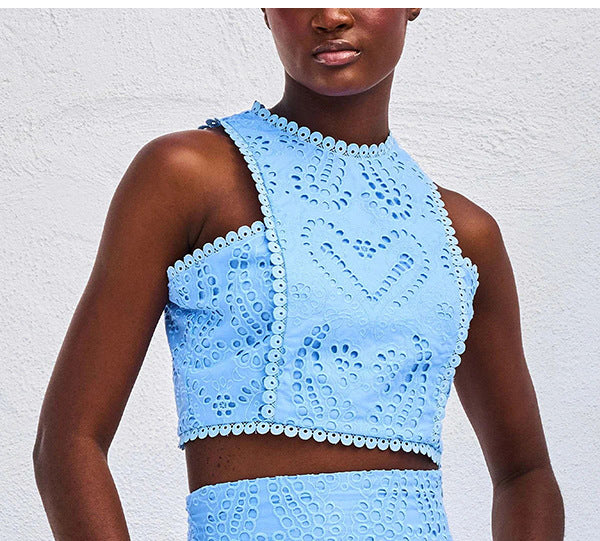 Linda | Abito Flowy Eyelet da Donna