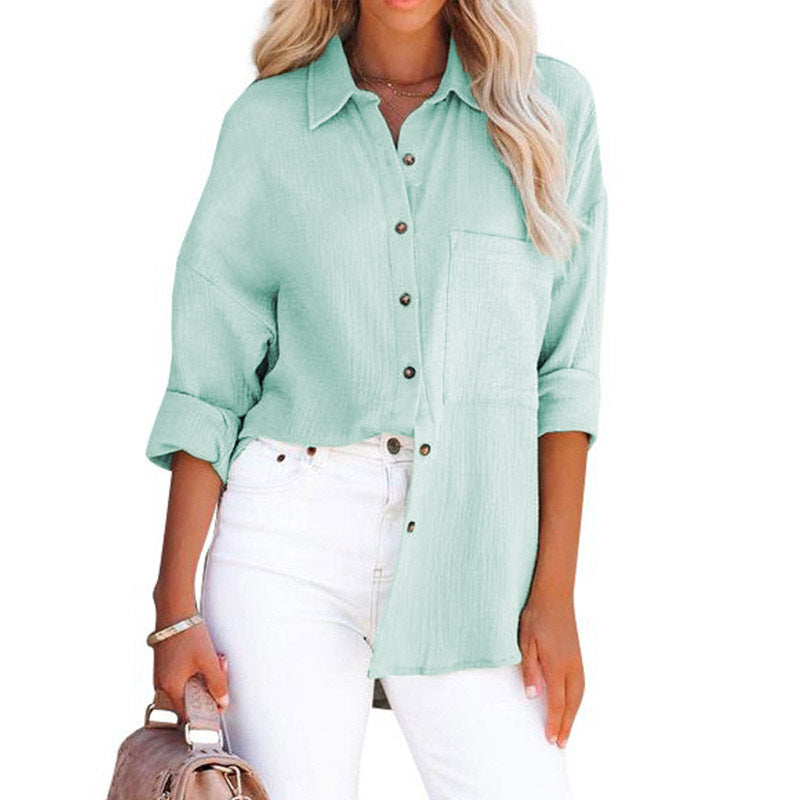 MADELYN | Blusa Casual con Bottoni e Maniche Lunghe
