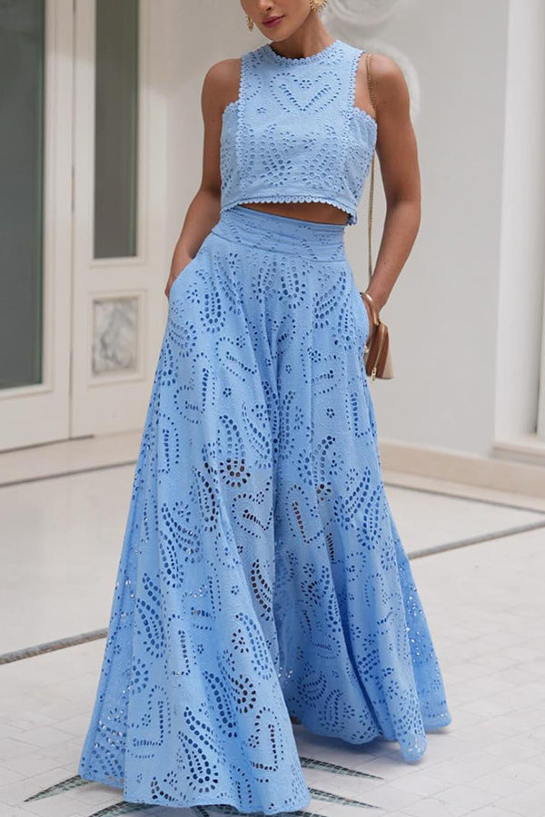 Linda | Abito Flowy Eyelet da Donna
