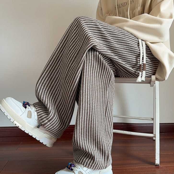 XAVIERA – Pantaloni Moderni in Felpa a Righe