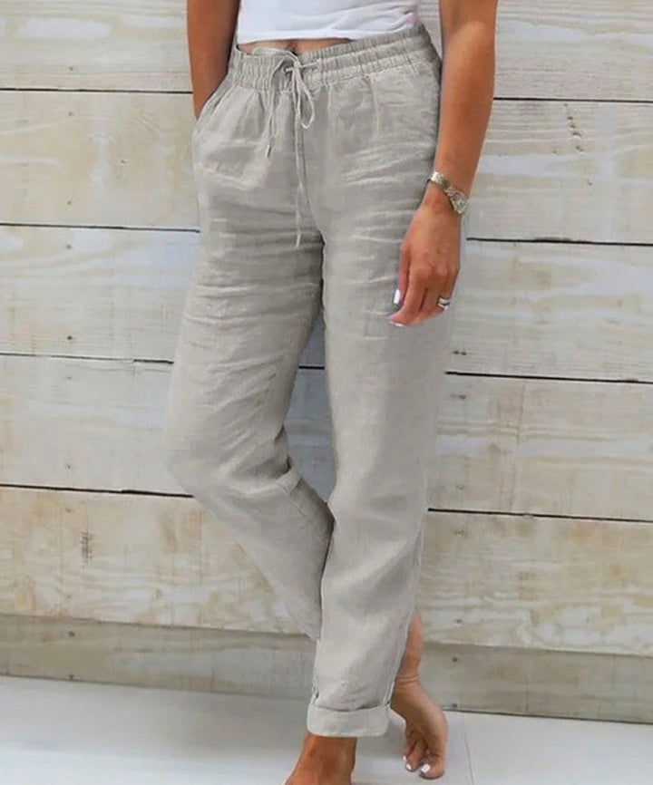Pantaloni in Lino Leggeri da Donna Traspiranti e Confortevoli