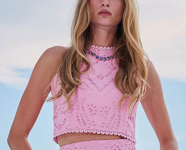 Linda | Abito Flowy Eyelet da Donna