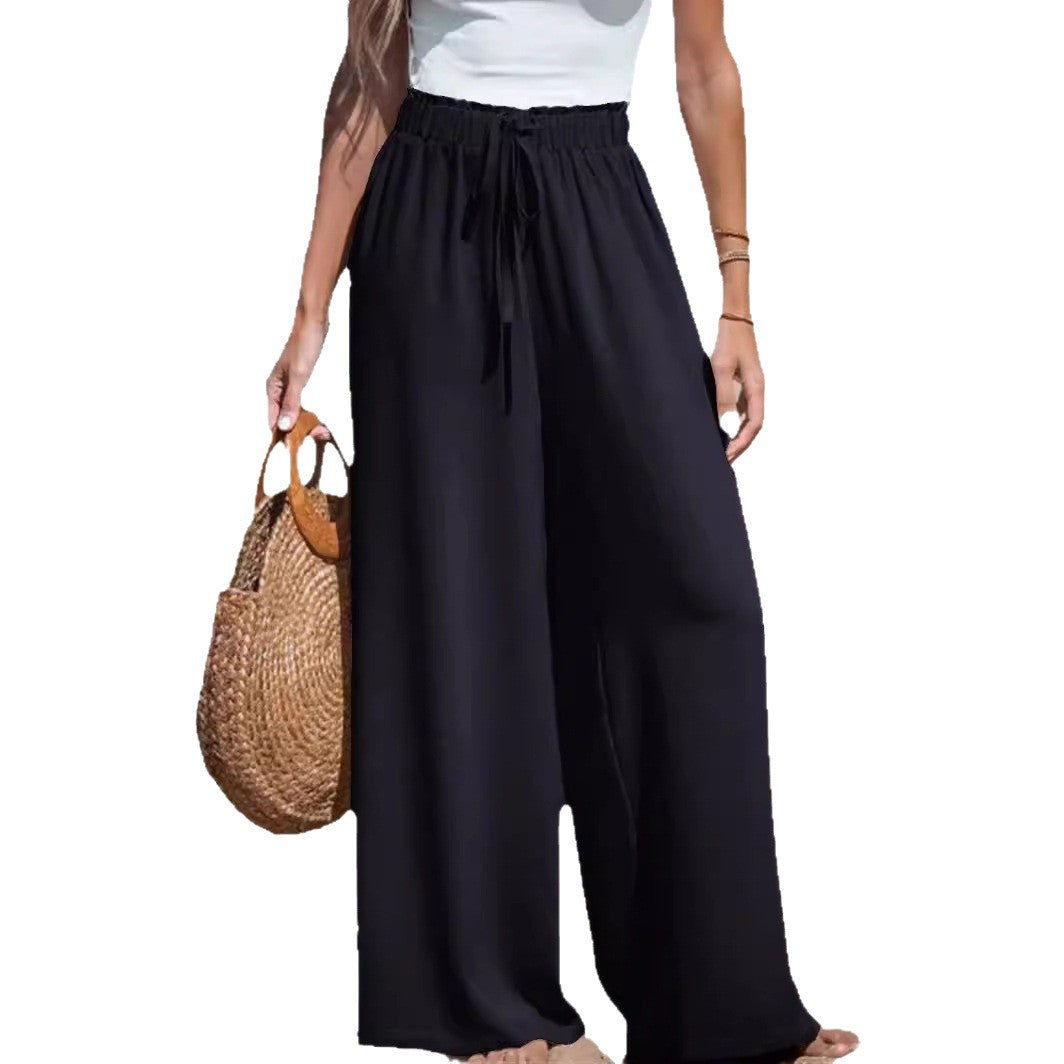 Pantaloni Ampi Leggeri da Donna con Vita Regolabile