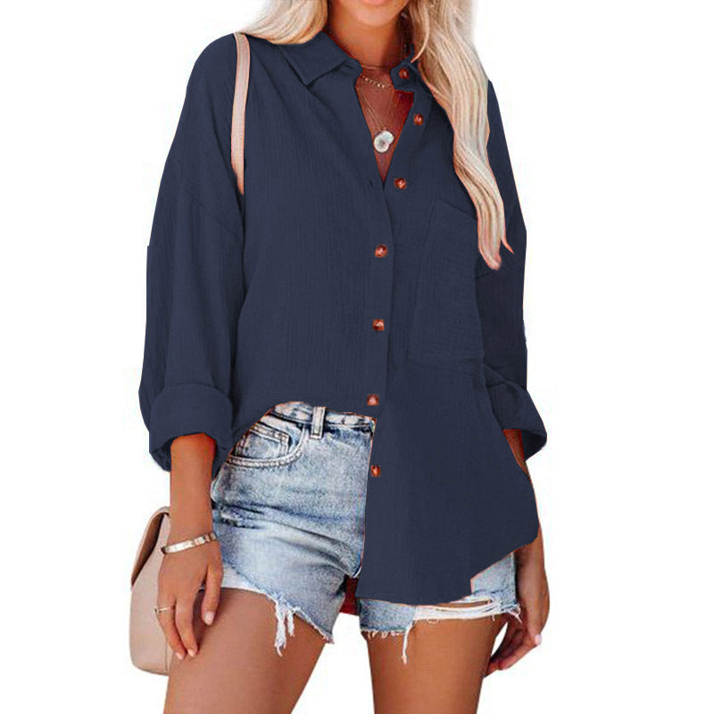 MADELYN | Blusa Casual con Bottoni e Maniche Lunghe