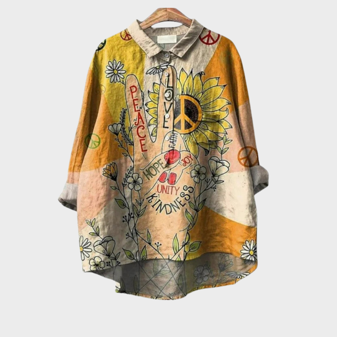 Coline | Elegante Blusa Estiva in Lino