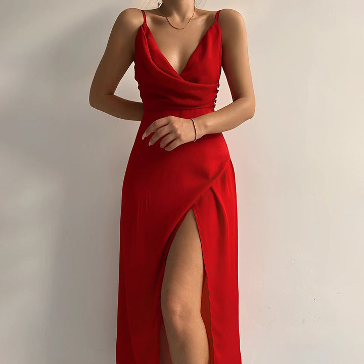Esther | Elegante Abito Senza Spalline