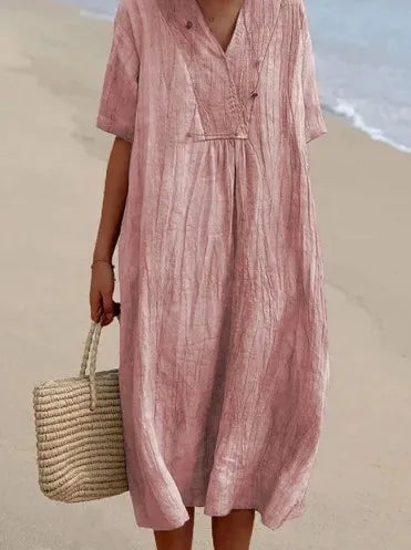 Silvana™ | Abito Maxi Testurizzato Relaxed