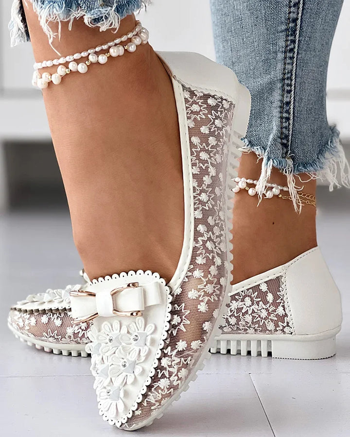 RAFFAELLA | Eleganti Ballerine Ortopediche con Supporto per Sollievo dal Dolore e Design Romantico per l'uso Quotidiano