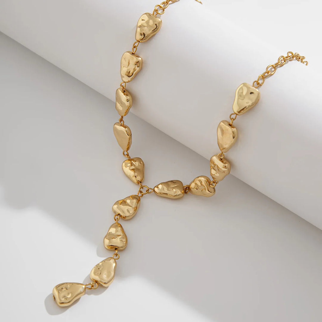 Lariat Necklace Inspired by Modern Stone