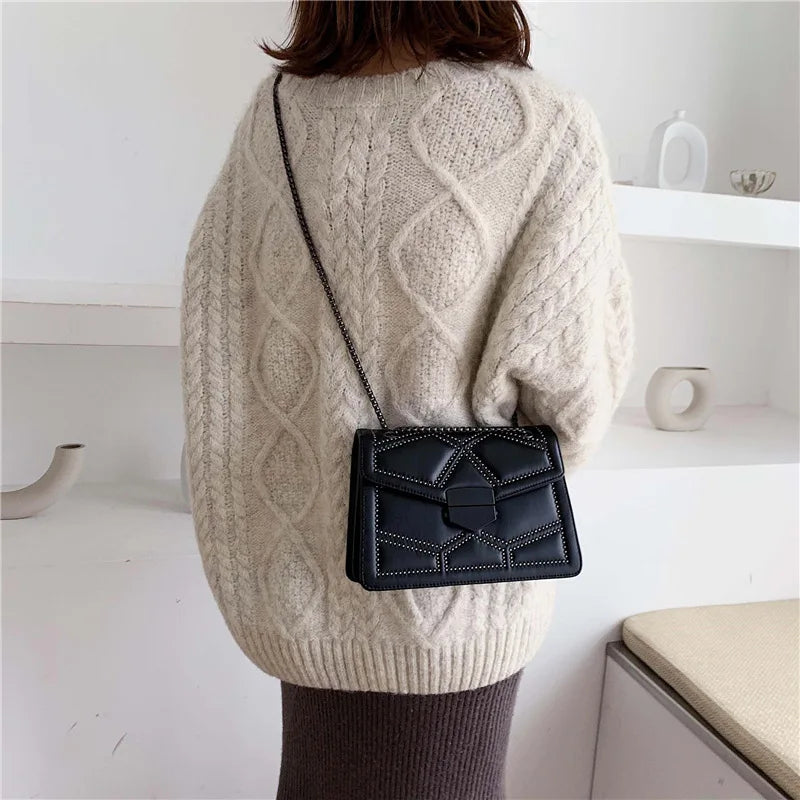 Elegante Borsa a Spalla in Pelle PU - Stile alla Moda