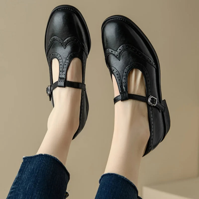 Sarah™ | Elegante Mary Jane con Cinturino a T