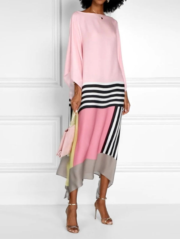 Kaftan a Strisce Rosa Candy