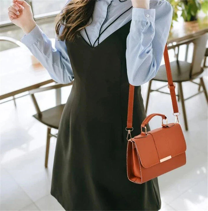 Borsa a Spalla Elegante in Stile Retro per Donne - Realizzata in Pelle PU di Alta Qualità