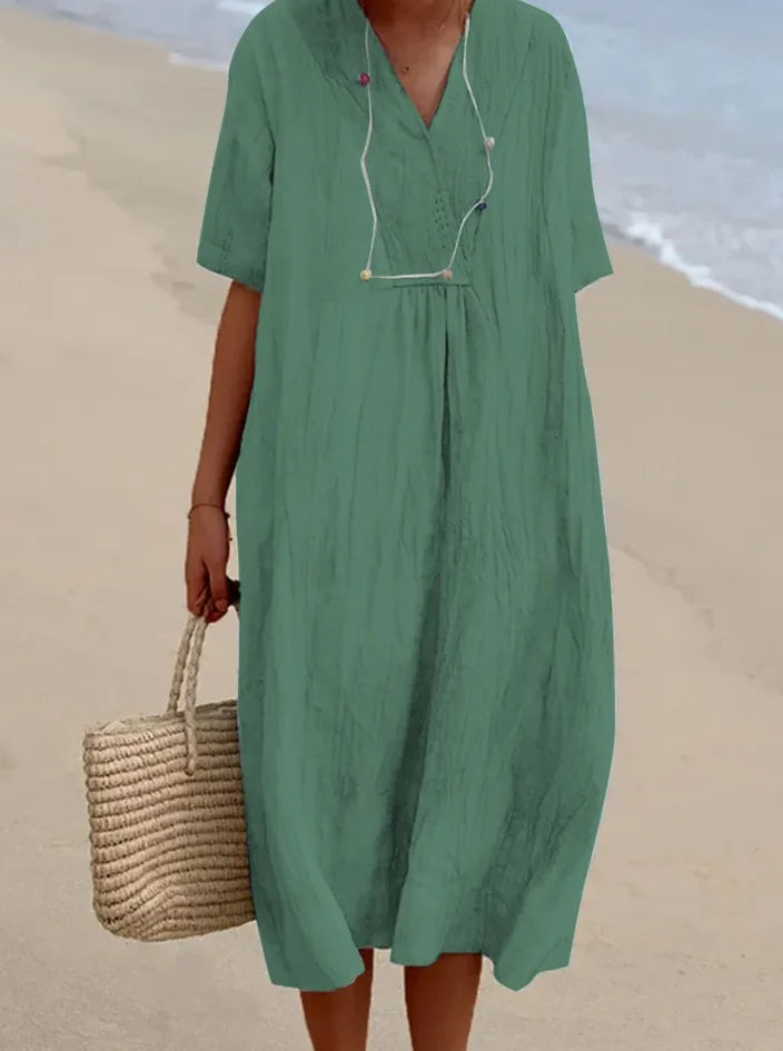 Silvana™ | Abito Maxi Testurizzato Relaxed