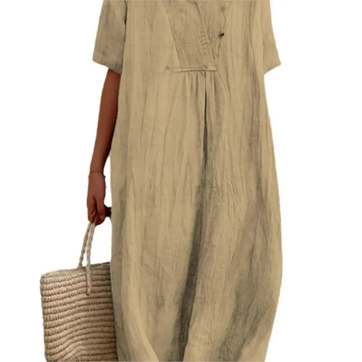 Silvana™ | Abito Maxi Testurizzato Relaxed