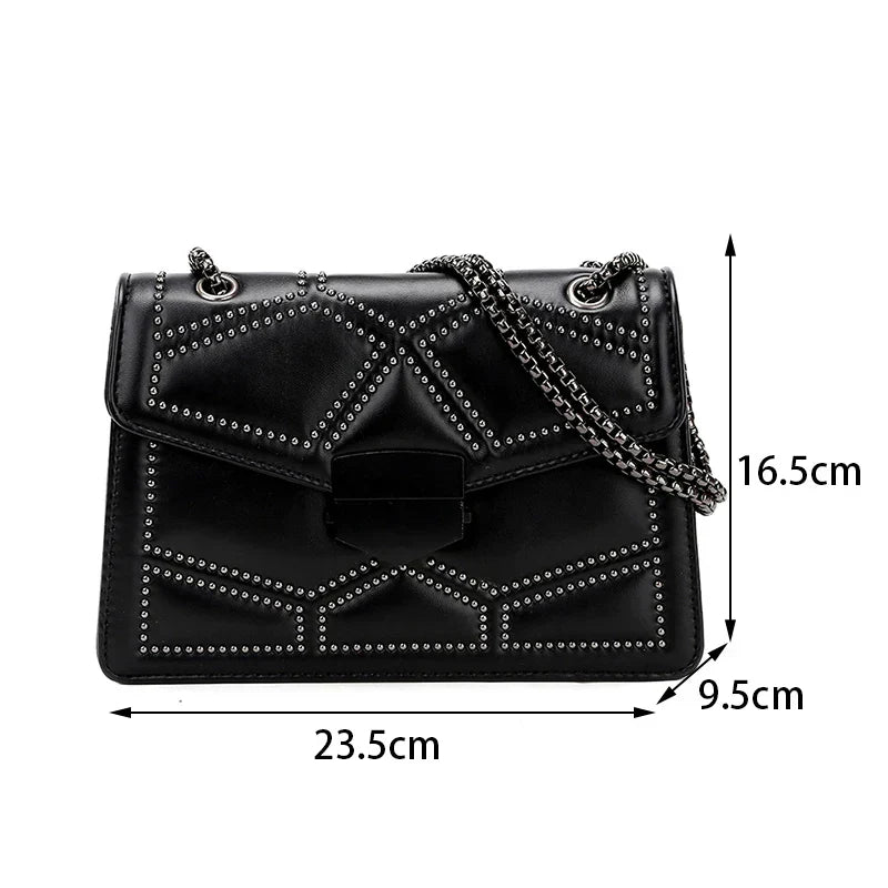 Elegante Borsa a Spalla in Pelle PU - Stile alla Moda