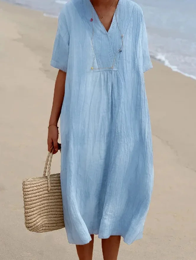 Silvana™ | Abito Maxi Testurizzato Relaxed