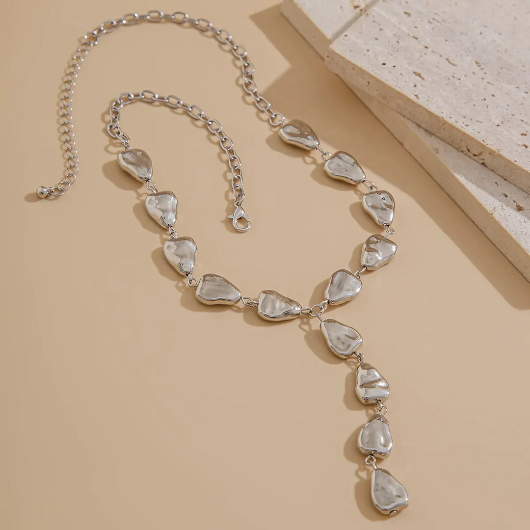 Lariat Necklace Inspired by Modern Stone