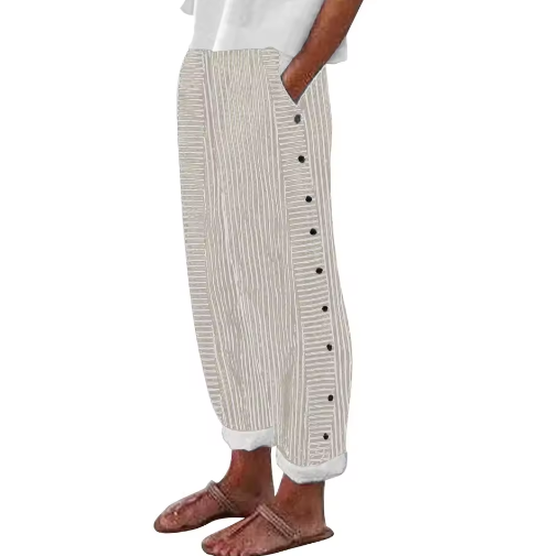 REA | Pantaloni Casual Striati Confortevoli