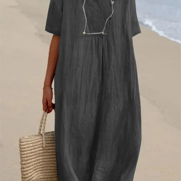 Silvana™ | Abito Maxi Testurizzato Relaxed