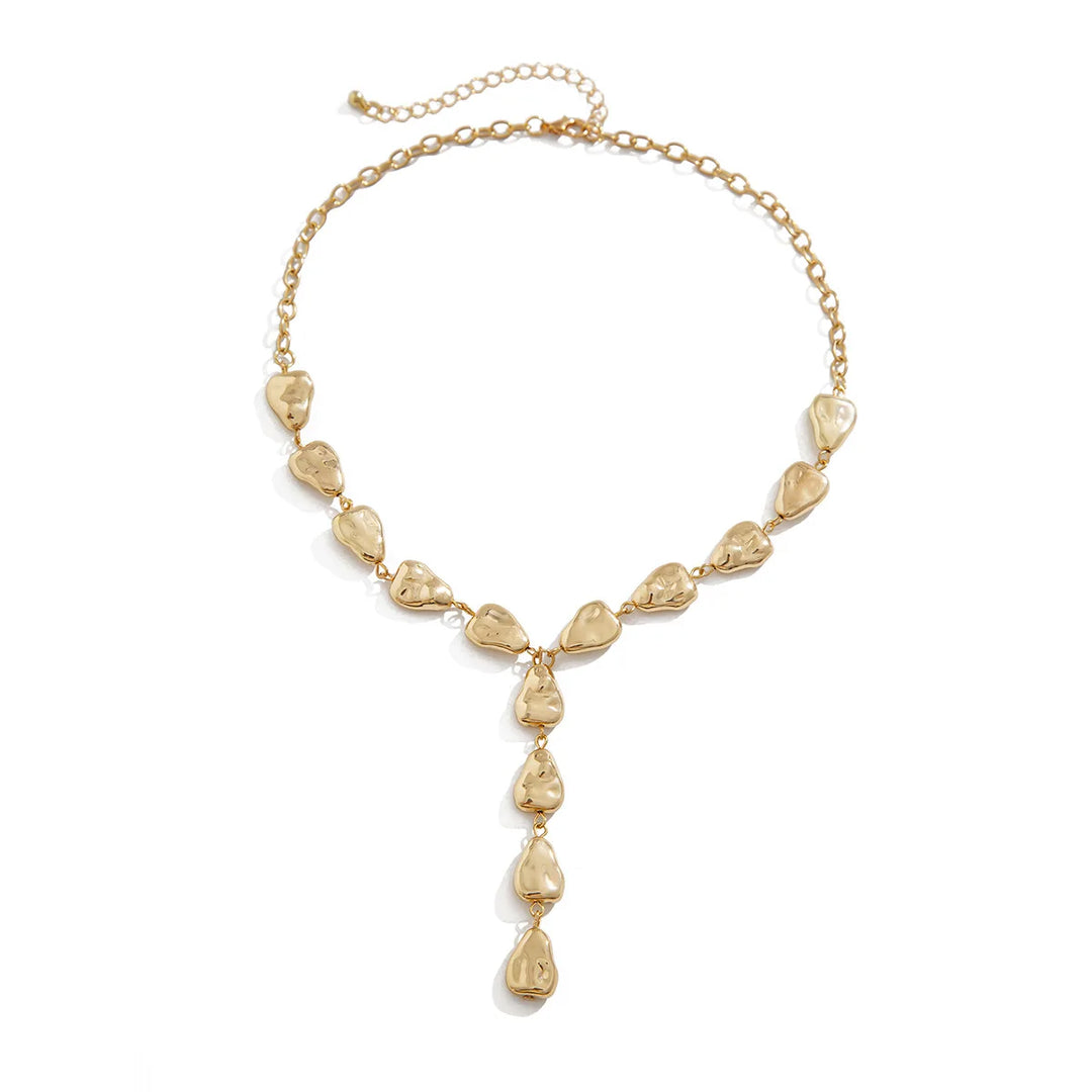 Lariat Necklace Inspired by Modern Stone