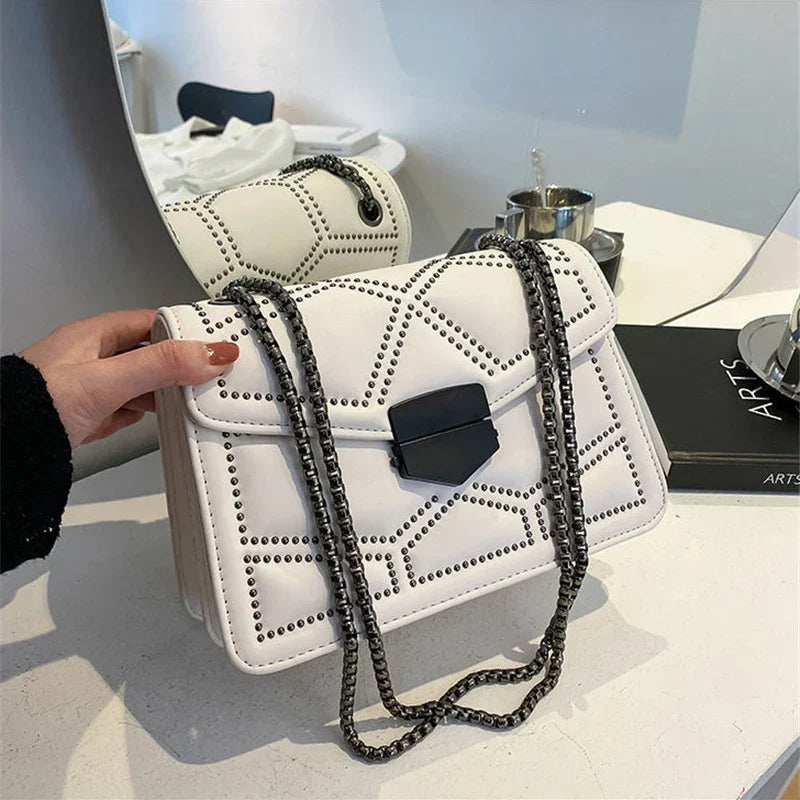 Elegante Borsa a Spalla in Pelle PU - Stile alla Moda