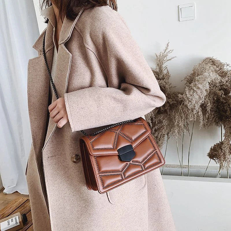 Elegante Borsa a Spalla in Pelle PU - Stile alla Moda