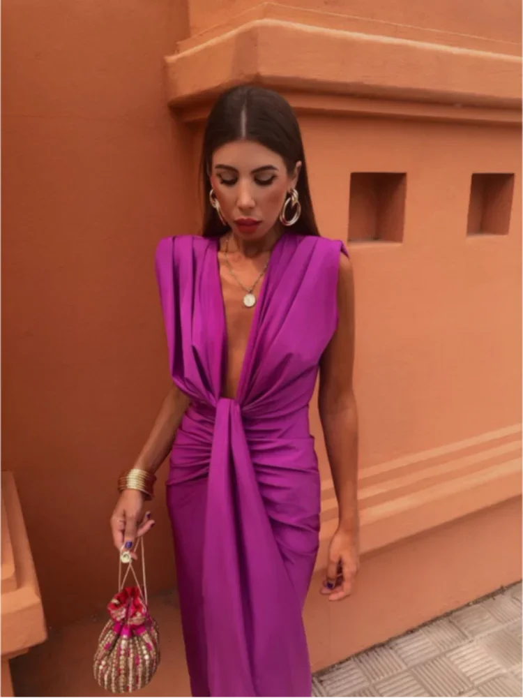 Ellis & Johnson™  | Abito Elegante Plissettato
