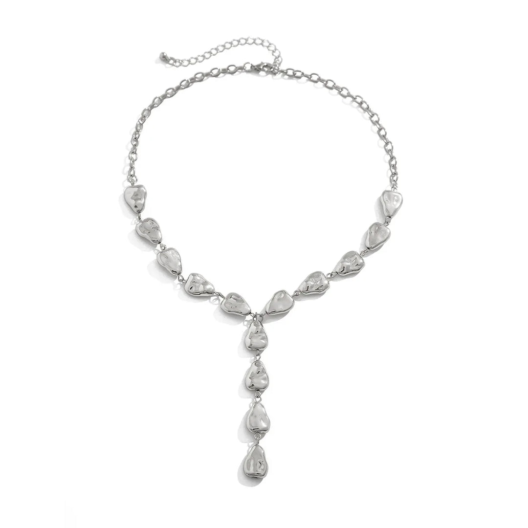 Lariat Necklace Inspired by Modern Stone