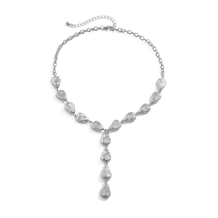 Lariat Necklace Inspired by Modern Stone