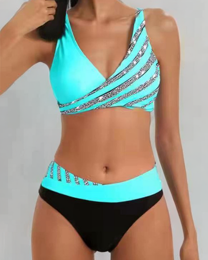 Mona - Bikini Stampato in Calde Sfumatore