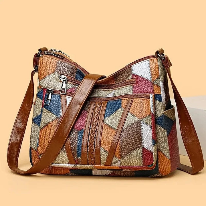 AURARO | BORSA IN PELLE MOSAICO