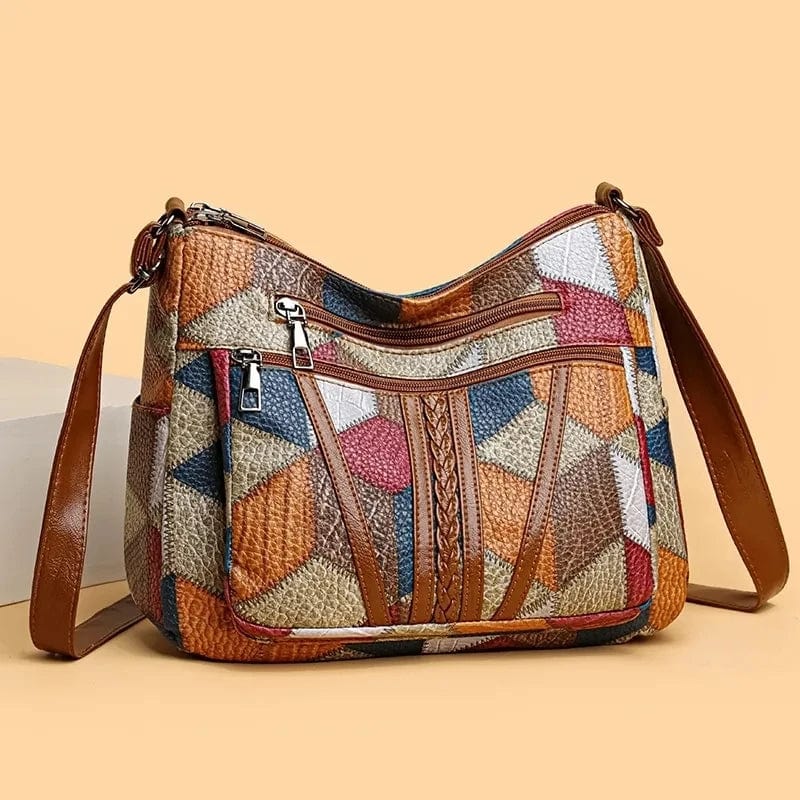 AURARO | BORSA IN PELLE MOSAICO