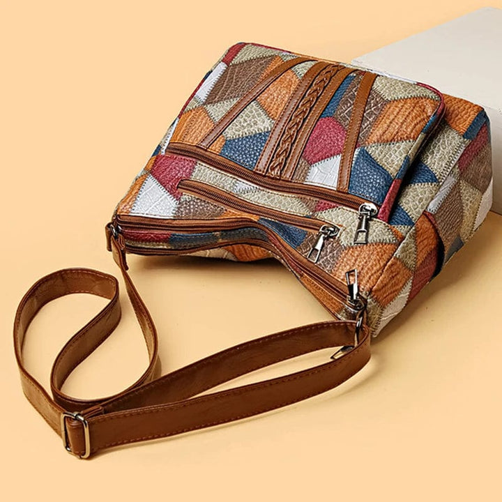 AURARO | BORSA IN PELLE MOSAICO