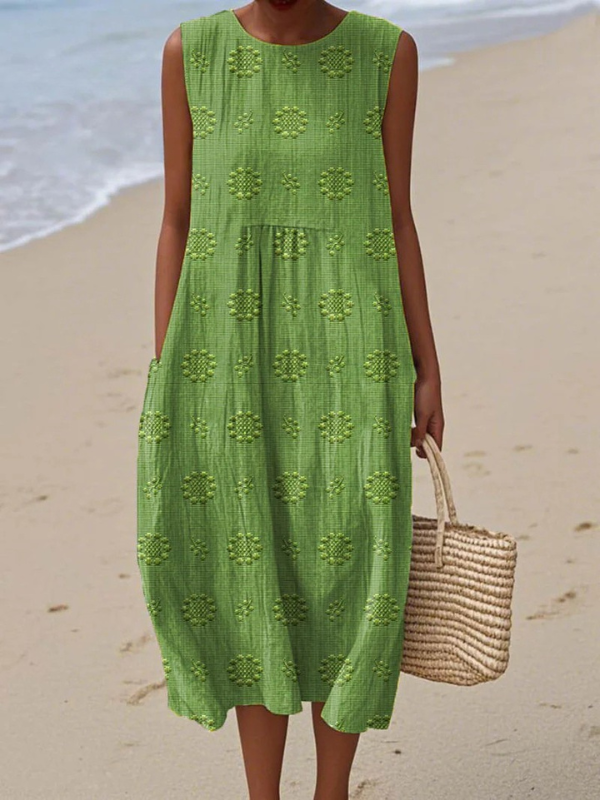 Audrey | Vestito Midi a Fantasia