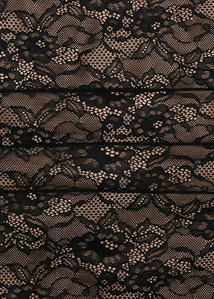 Abito Maxi in Pizzo Nero Selene
